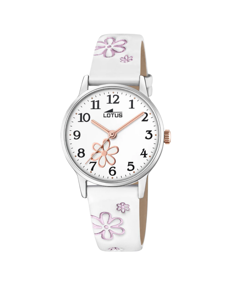 Lotus Classic 18863/1 reloj niña acero blanco con correa de piel