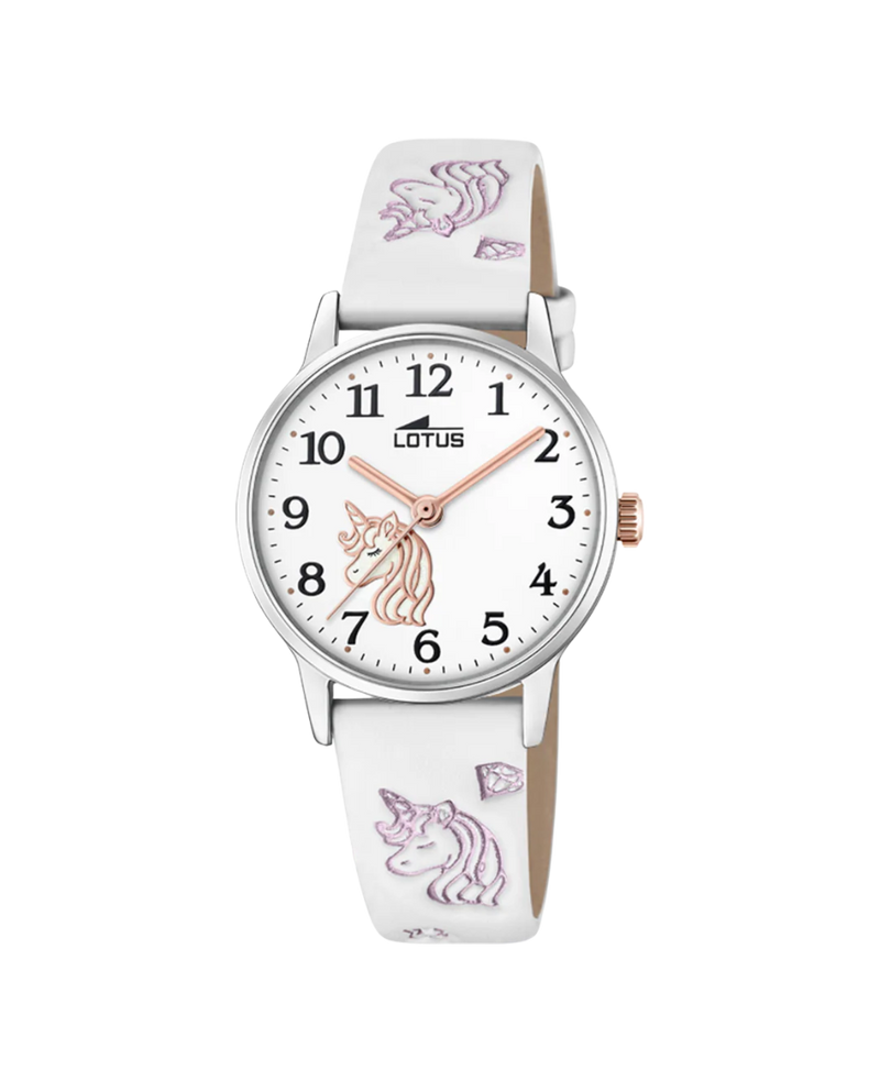 Lotus Classic 18865/1 reloj niña acero blanco con correa de piel