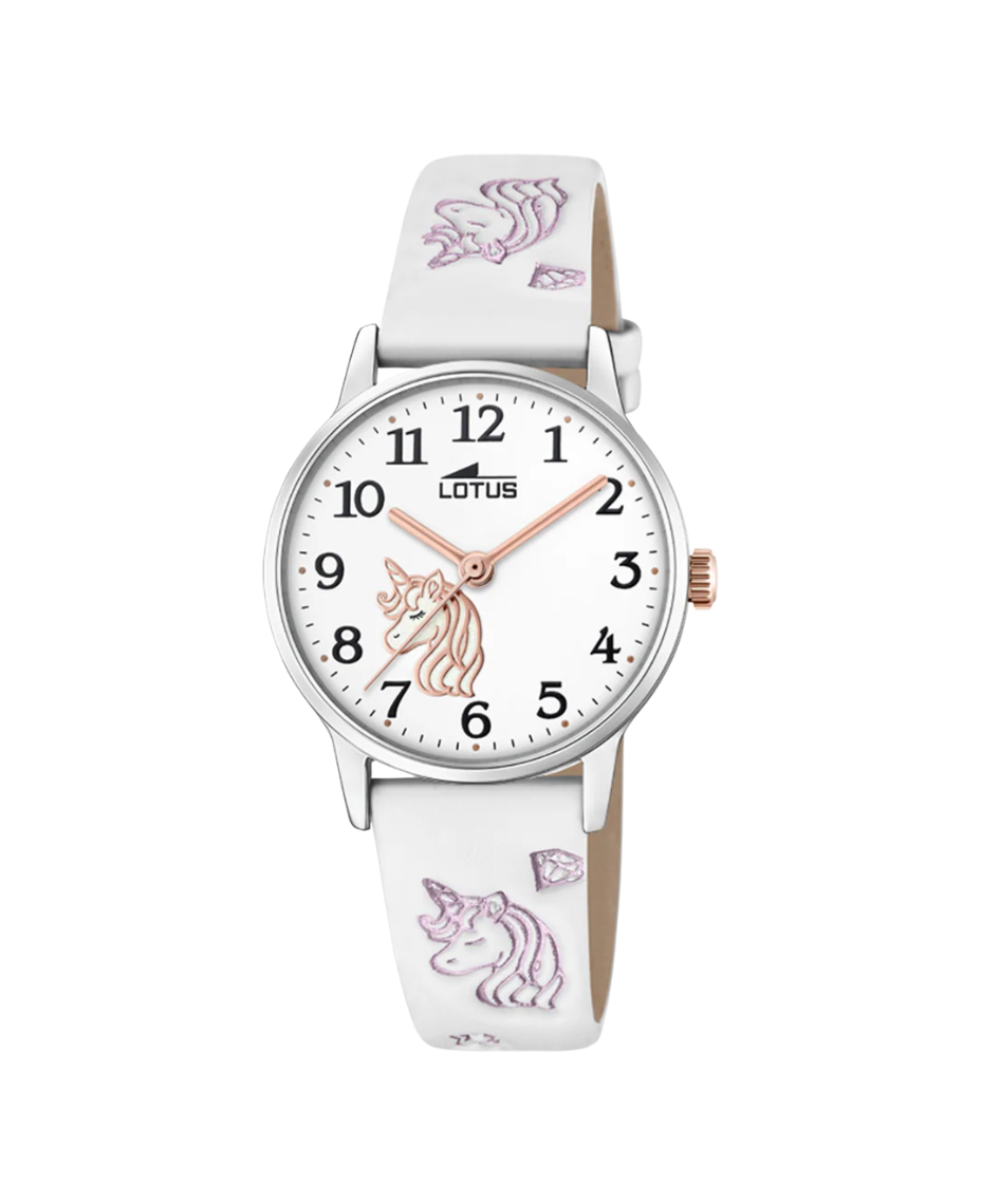 Lotus Classic 18865/1 reloj niña acero blanco con correa de piel