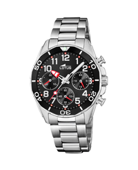 Lotus Classic 18858/2 reloj niño cronógrafo acero inoxidable esfera negra