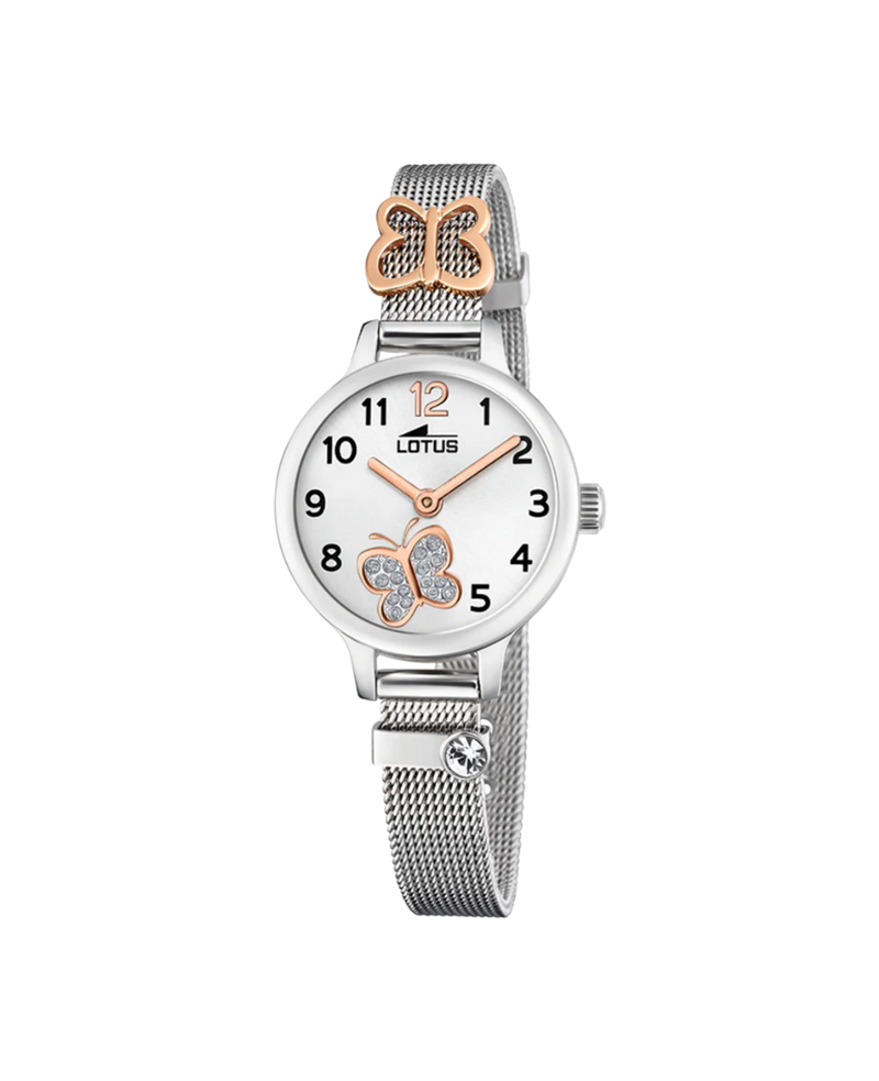 Lotus Classic 18659/2 reloj niña acero inoxidable plateado 24mm esfera plateada