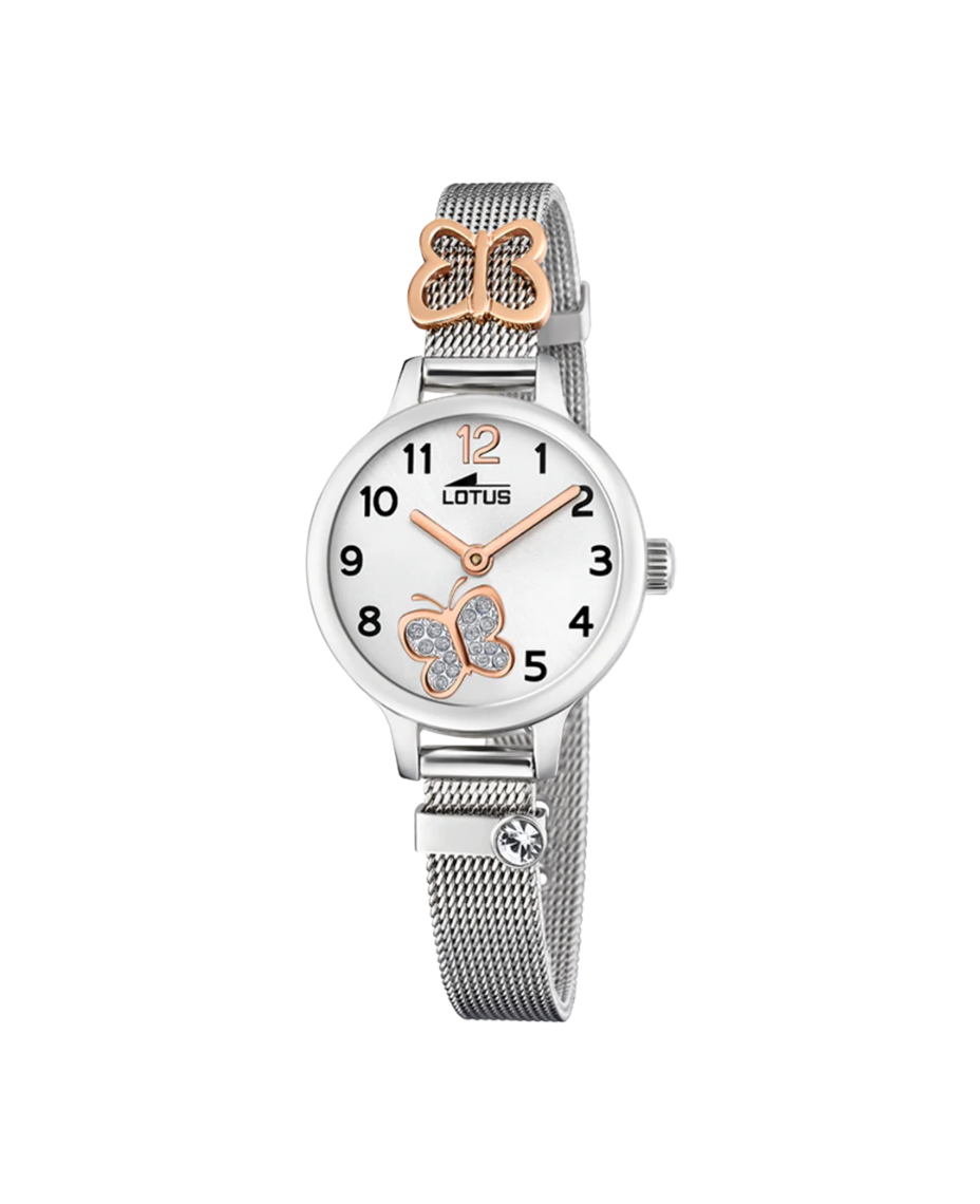 Lotus Classic 18659/2 reloj niña acero inoxidable plateado 24mm esfera plateada