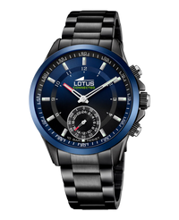 Lotus Classic 18965/1 reloj hombre acero negro híbrido funciones inteligentes