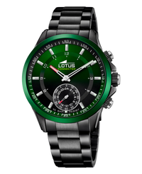 Lotus Classic 18965/2 reloj hombre acero inoxidable híbrido negro elegante