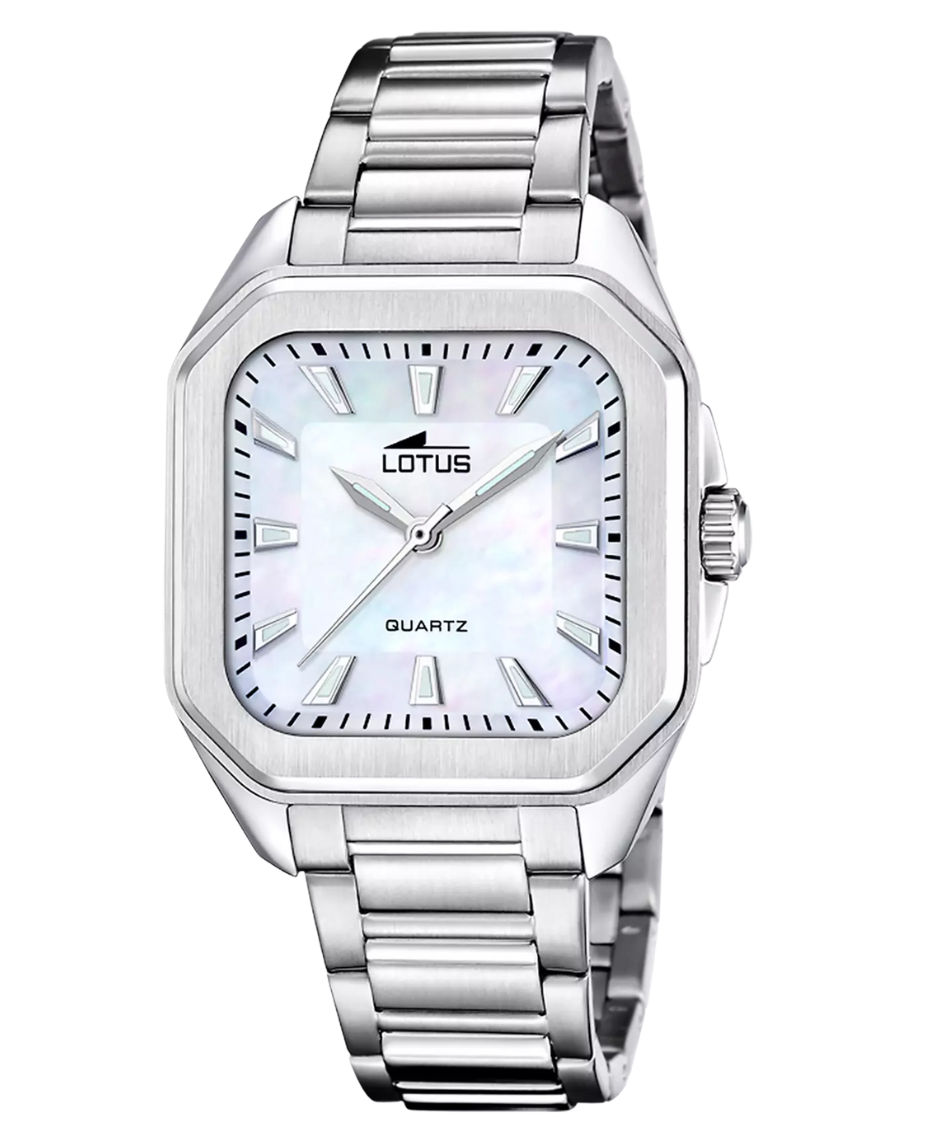 Lotus Classic 18967/2 reloj mujer acero plateado esfera beige