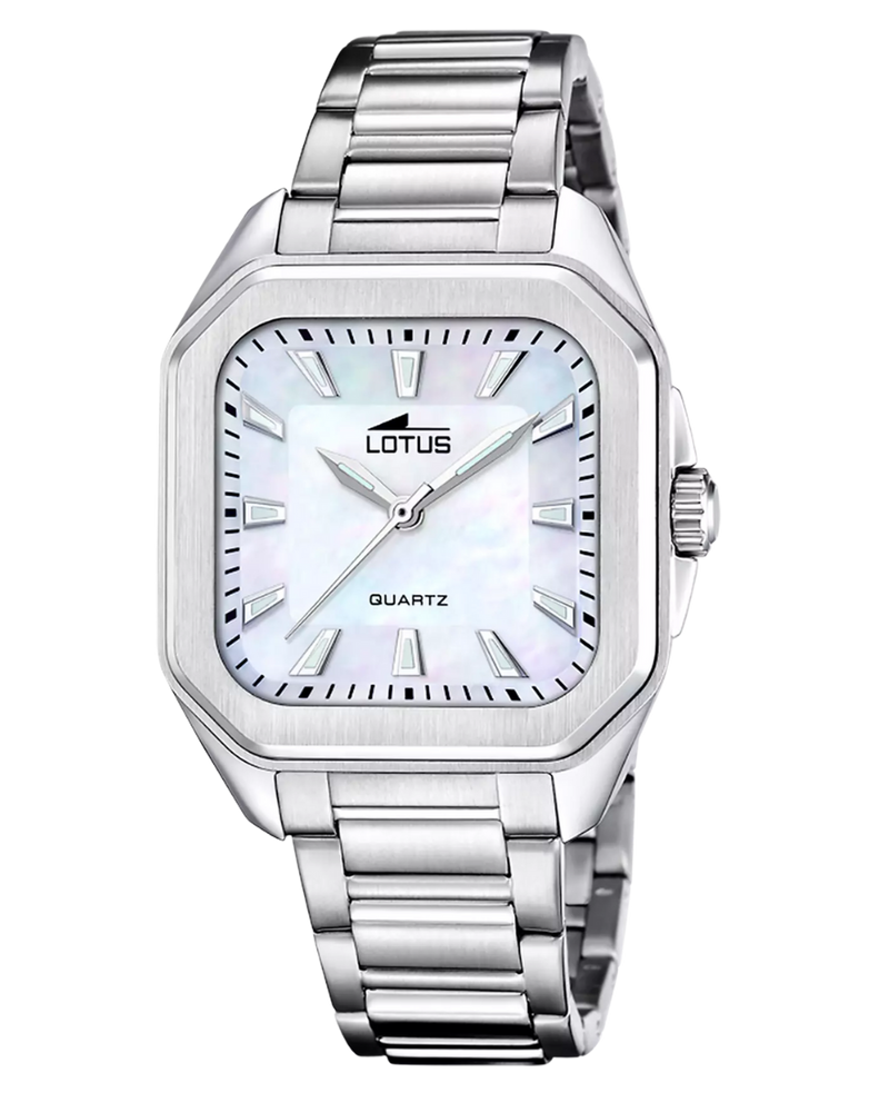 Lotus Classic 18967/2 reloj mujer acero plateado esfera beige