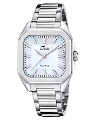 Lotus Classic 18967/2 reloj mujer acero plateado esfera beige