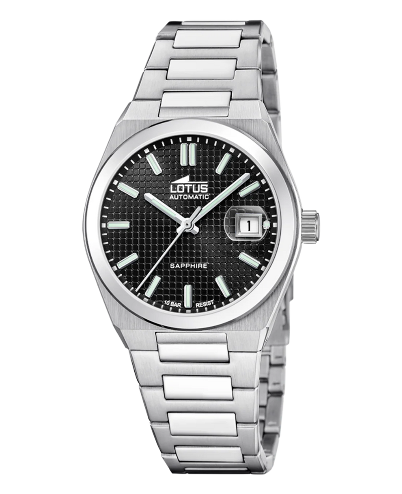 Lotus Classic Automático 18999/4 reloj hombre acero negro esfera
