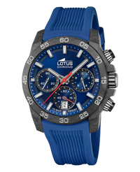 Lotus Chrono 18974/1 reloj hombre fibra carbono azul cronógrafo deportivo