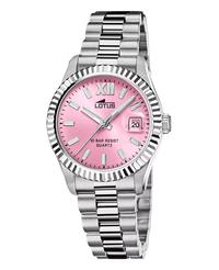 Lotus Freedom 18930/8 reloj mujer acero inoxidable esfera rosa pulsera plateada