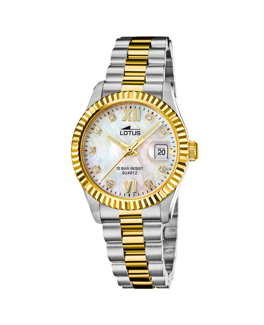 Lotus Freedom 18931/1 reloj mujer acero inoxidable esfera beige pulsera multicolor