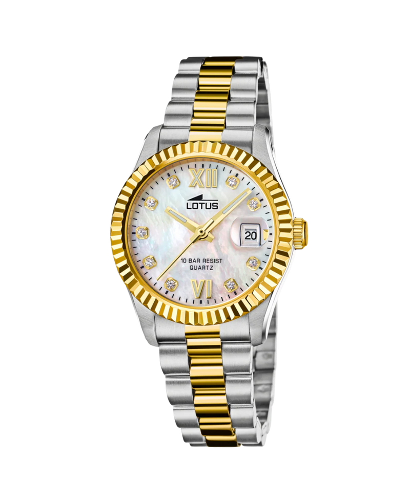 Lotus Freedom 18931/1 reloj mujer acero inoxidable esfera beige pulsera multicolor