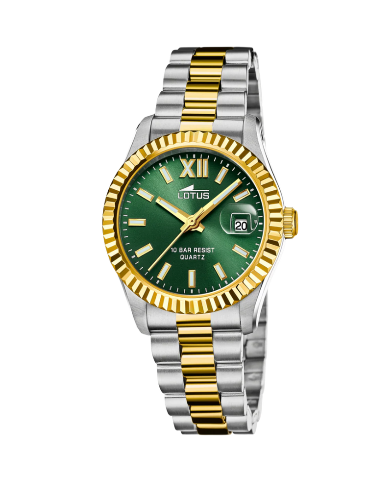 Lotus Freedom 18931/3 reloj mujer acero esfera verde pulsera multicolor