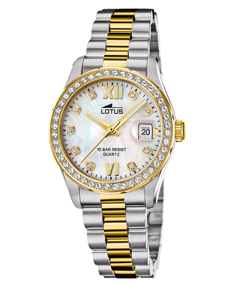 Lotus Freedom 18978/1 reloj mujer acero inoxidable esfera beige pulsera multicolor
