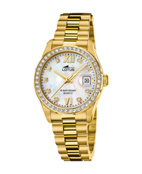 Lotus Freedom 18979/1 reloj mujer acero inoxidable esfera beige armys dorada