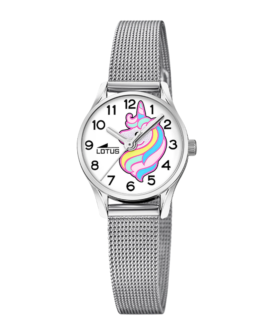 Lotus Classic 18571/H reloj niña acero inoxidable esfera multicolor pulsera plateada