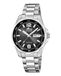 Lotus Classic 18997/4 reloj hombre automático acero inoxidable esfera negra