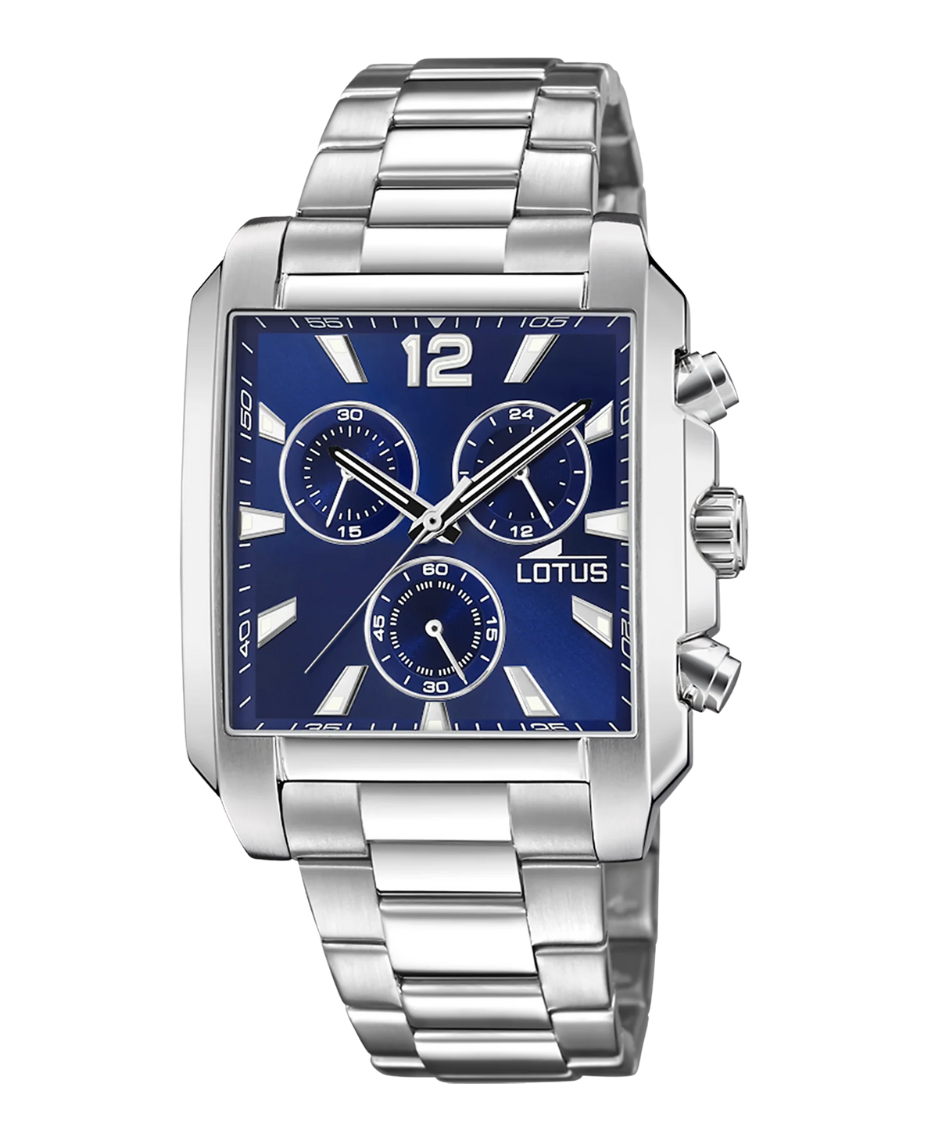 Lotus Classic Cronógrafo 18850/2 reloj hombre acero esfera azul