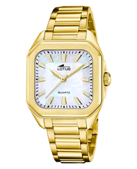Lotus Classic 18970/2 reloj mujer acero esfera beige pulsera dorada