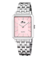 Lotus Classic 18980/3 reloj mujer acero inoxidable esfera rosa pulsera plateada