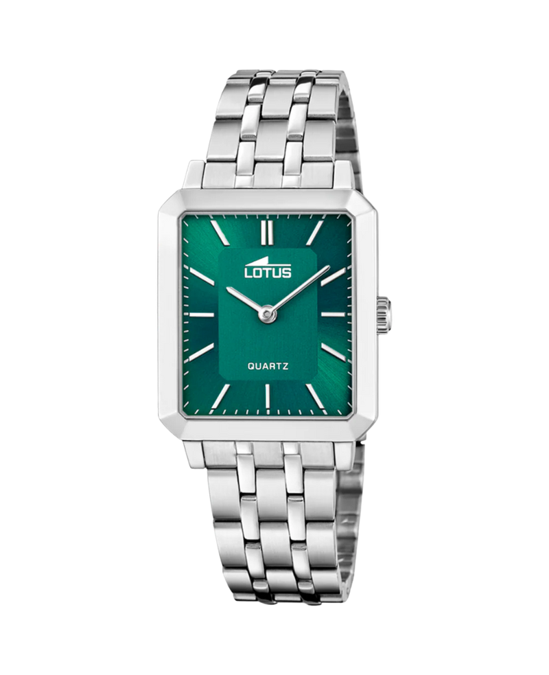 Lotus Classic 18980/4 reloj mujer acero esfera verde pulsera plateada