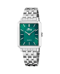 Lotus Classic 18980/4 reloj mujer acero esfera verde pulsera plateada
