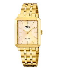 Lotus Classic 18982/2 reloj mujer acero esfera beige pulsera dorada