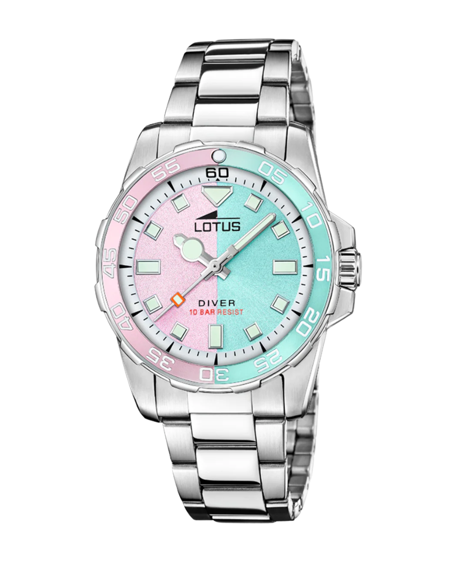 Lotus Classic 18936/1 reloj mujer acero inoxidable esfera rosa plateado
