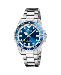Lotus Classic 18936/5 reloj mujer acero inoxidable esfera azul pulsera plateada