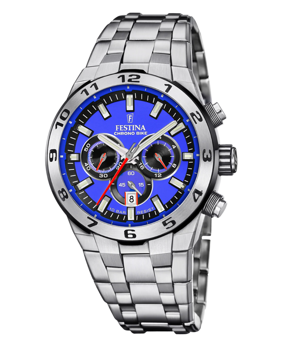 Festina Chrono Bike F20670/3 reloj hombre acero azul cronógrafo deportivo
