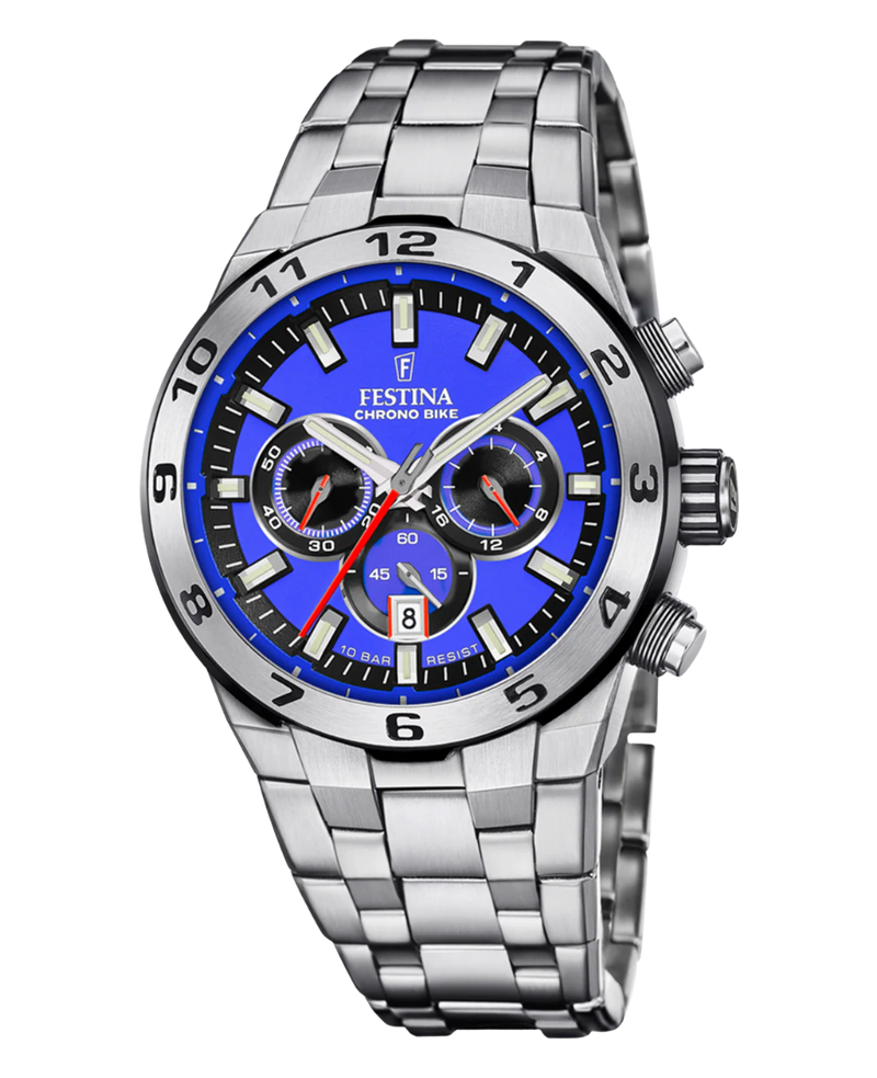 Festina Chrono Bike F20670/3 reloj hombre acero azul cronógrafo deportivo