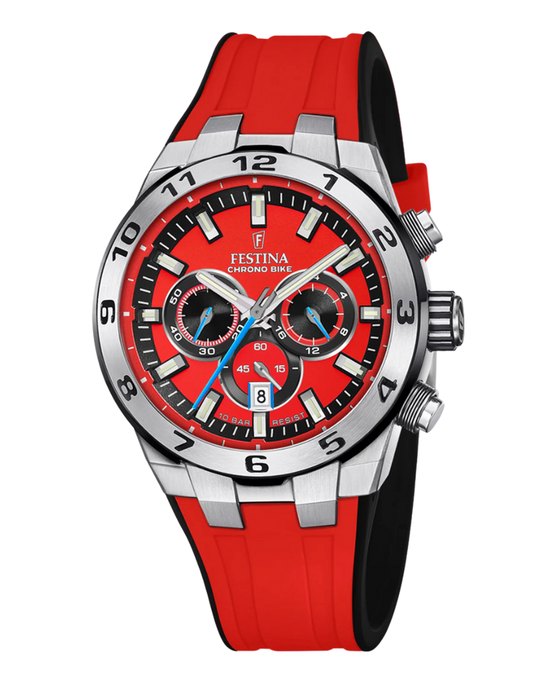Festina Chrono Bike F20671/5 reloj hombre acero cronógrafo rojo