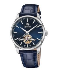 Jaguar Sport Automático J966/3 reloj hombre acero esfera azul correa piel
