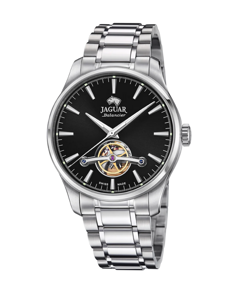 Jaguar Sport Automático J965/5 reloj hombre acero negro plateado cristal zafiro