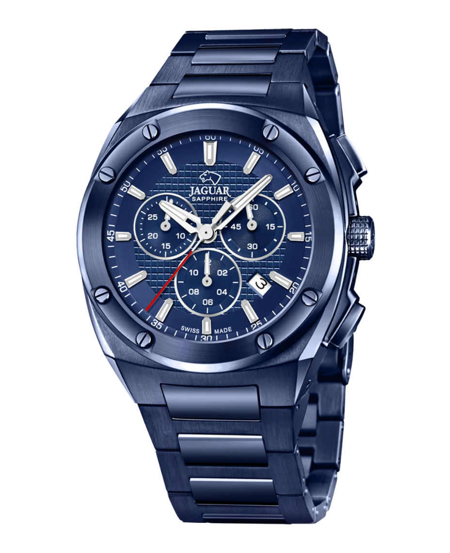 Jaguar Executive J991/1 reloj hombre acero cronógrafo esfera azul