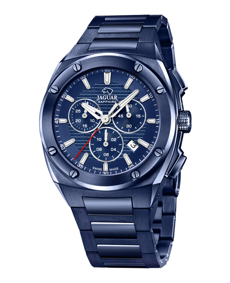 Jaguar Executive J991/1 reloj hombre acero cronógrafo esfera azul