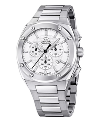 Jaguar Executive J805/A reloj hombre acero inoxidable cronógrafo plateado