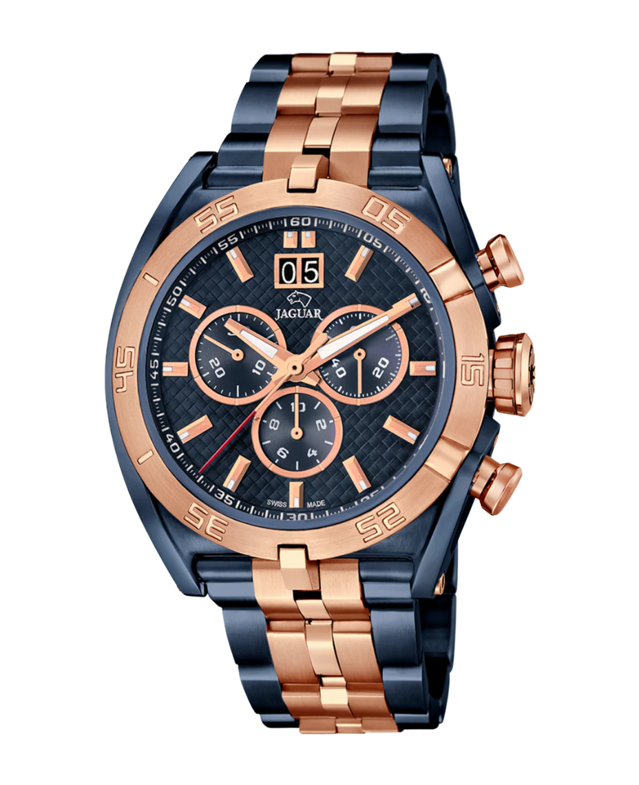 Jaguar Special Edition cronógrafo J810/1 reloj hombre acero azul 45,8mm cristal zafiro