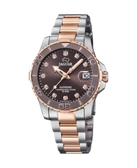 Jaguar Sport J871/2 reloj mujer acero inoxidable marrón plateado deportivo elegante