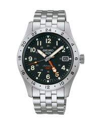 Seiko 5 Sports Field GMT SSK023K1 reloj hombre acero negro con función GMT