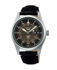Seiko 5 Sports Field Yuto Horigome SRPL31K1 reloj hombre acero negro correa cuero
