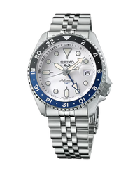 Seiko 5 Sports SSK033K1 reloj hombre automático acero esfera blanca azul