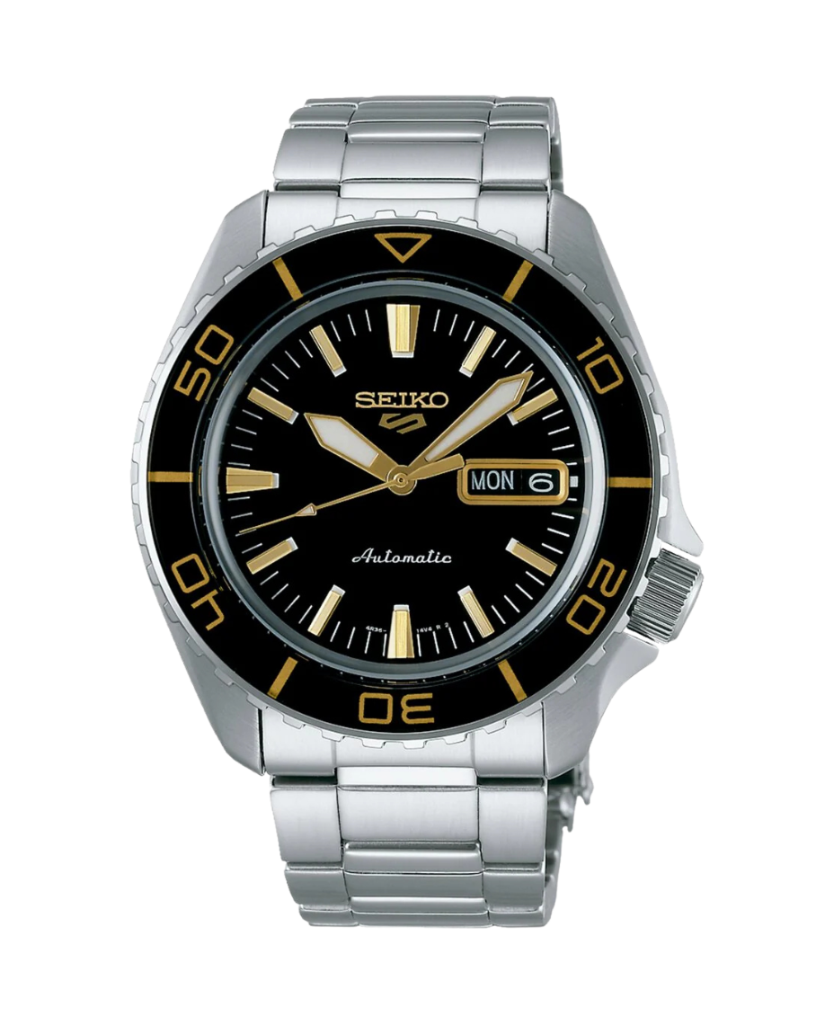Seiko 5 Sports Automático SRPK99K1 reloj hombre acero esfera negra