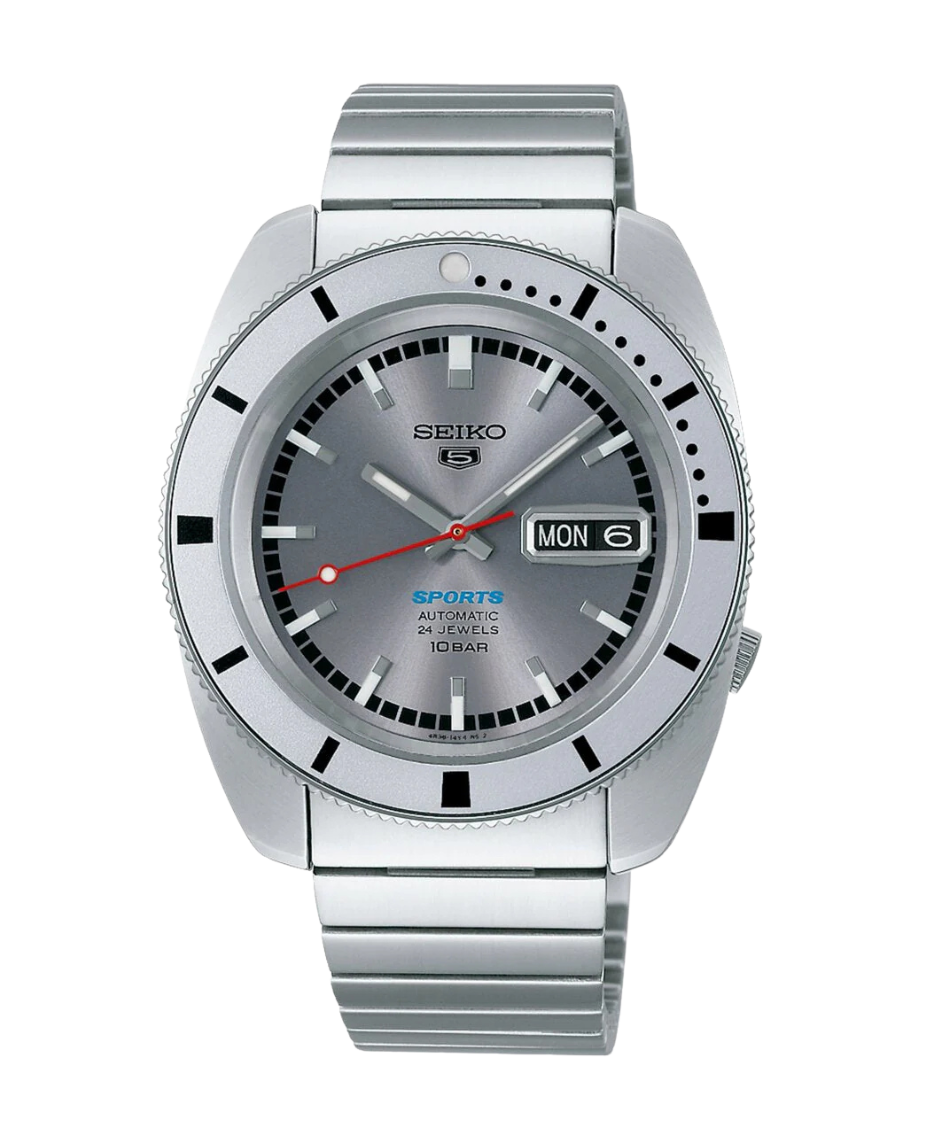 Seiko 5 Sports SKX automático SRPL03K1 reloj hombre acero plateado edición limitada