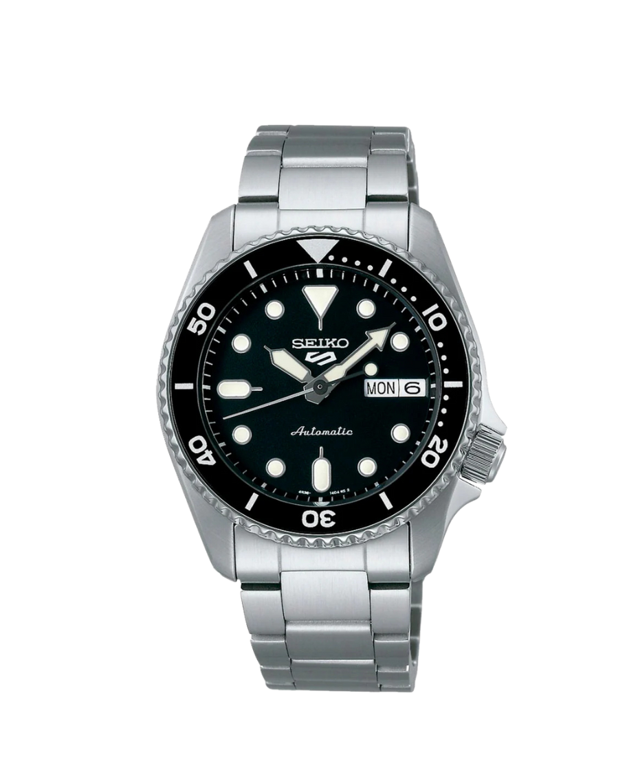 Seiko 5 Sports Automático SRPK29K1 reloj hombre acero negro 38mm