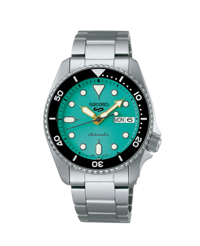Seiko 5 Sports Automático SRPK33K1 reloj hombre acero esfera verde 38mm
