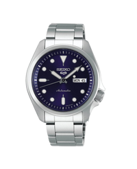 Seiko 5 Sports SRPE53K1 reloj hombre automático acero esfera azul brazalete plateado