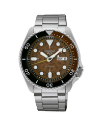 Seiko 5 Sports SRPJ47K1 reloj hombre acero esfera naranja automático deportivo