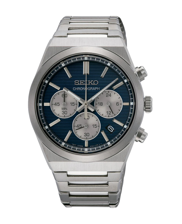 Seiko Essentials Cronógrafo Esfera Azul SSB453P1