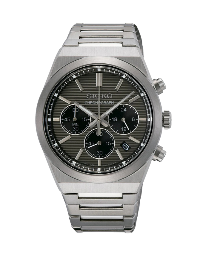 Seiko Essentials Cronógrafo Esfera Negra SSB455P1